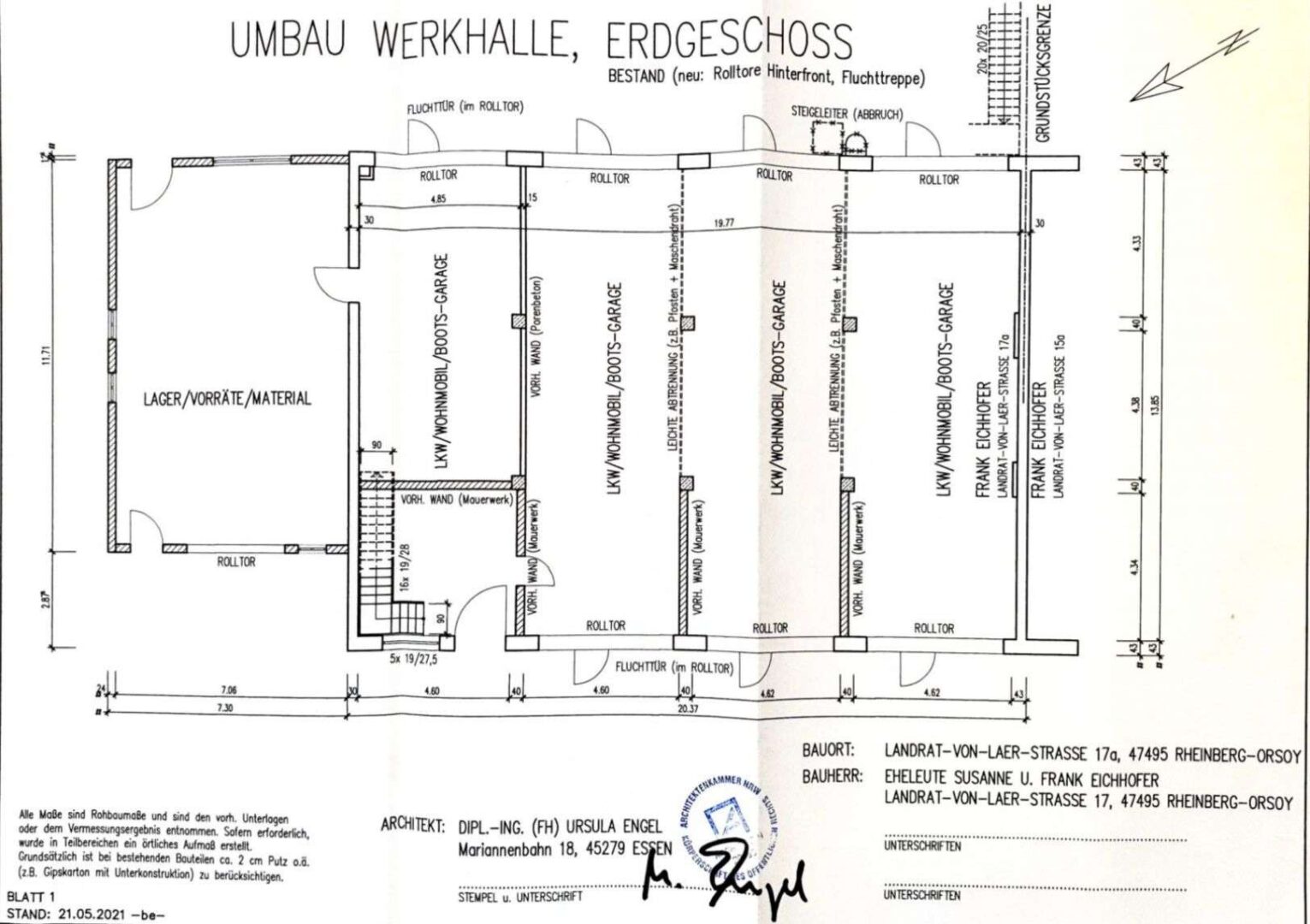 Grundriss Gewerbe