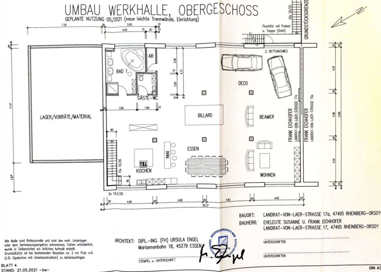 Grundriss Loft
